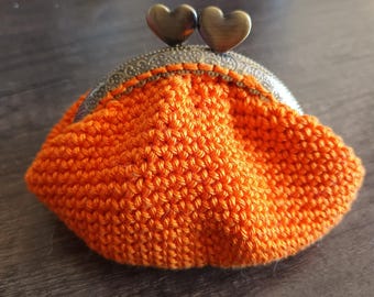 Crocheted coin purse