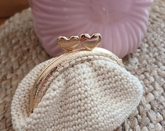 Crocheted coin purse