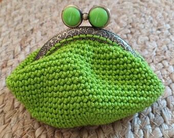 Crocheted coin purse