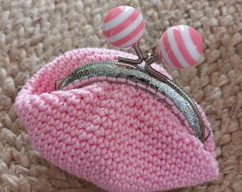 Crocheted coin purse