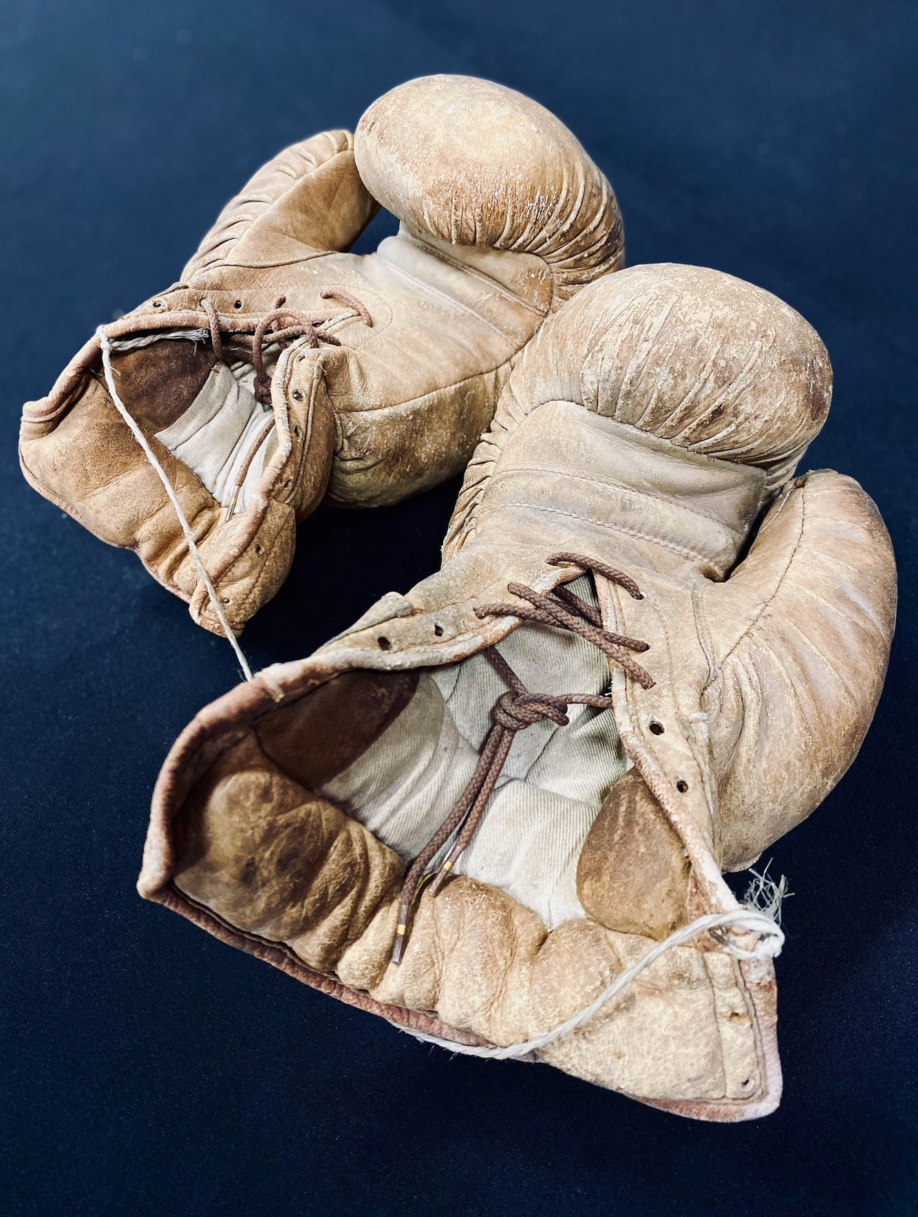 Early 20th C. Leather Boxing Gloves / Queensbury Rules Etsy Australia