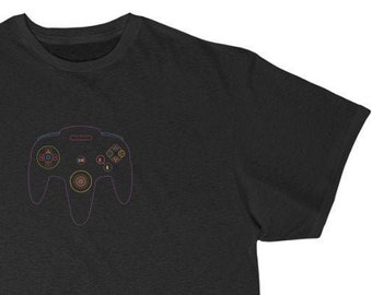 N64 Controller Line Work Shirt - Neon Colours