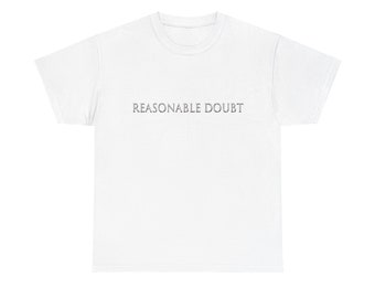 REASONABLE DOUBT Hiphop shirt