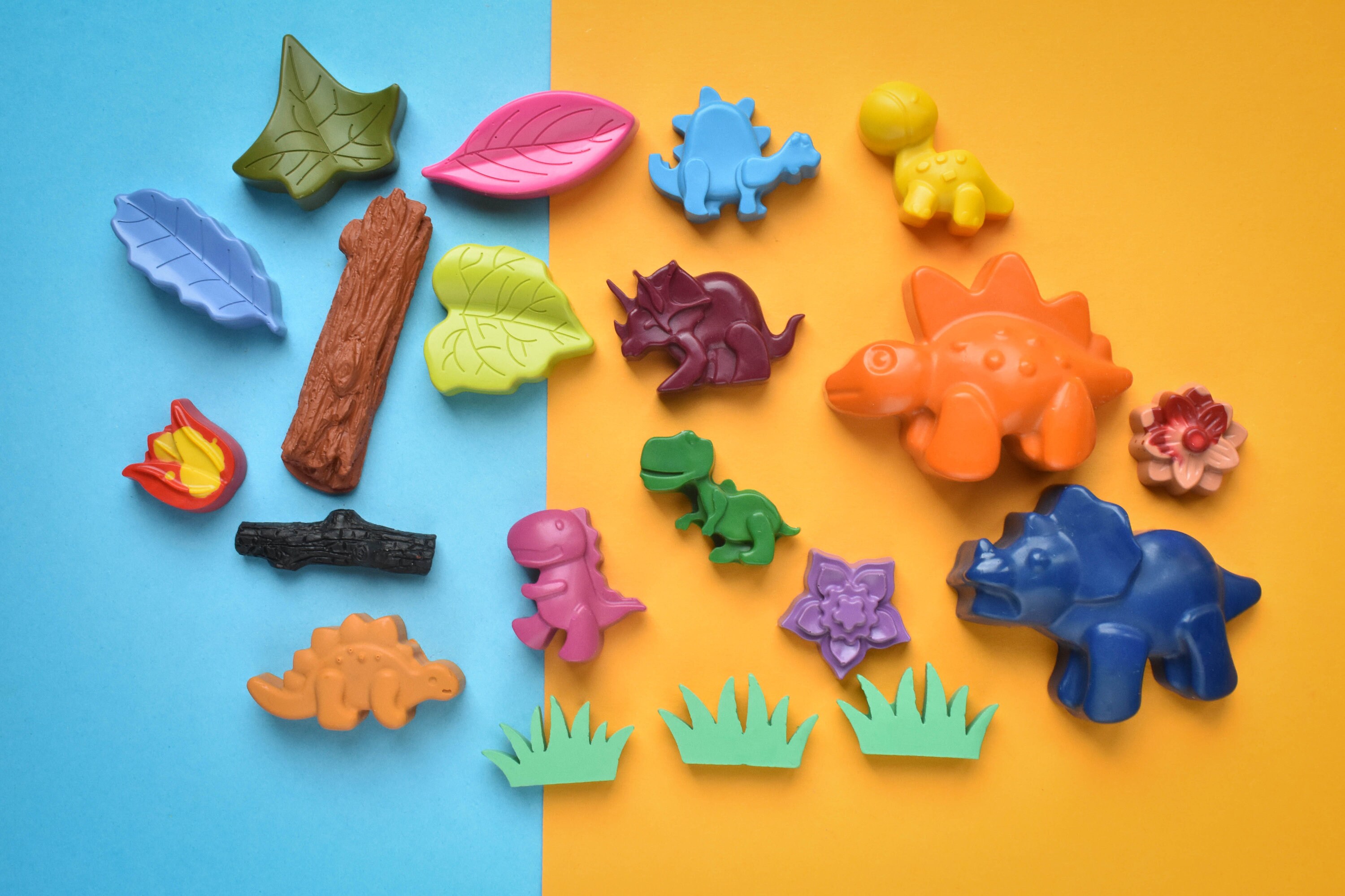 Dinosaur Crayon Set Craft Crayon Colouring Create Play Learn Etsy UK