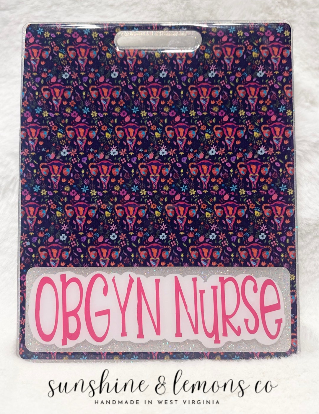 Uterus Badge Buddy Women's Health Badge Buddy OB Nurse Etsy