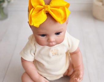 17 Piece Baby Headband Bow Bundle | Nylon Headbands, Colorful Baby Girl Gift Set