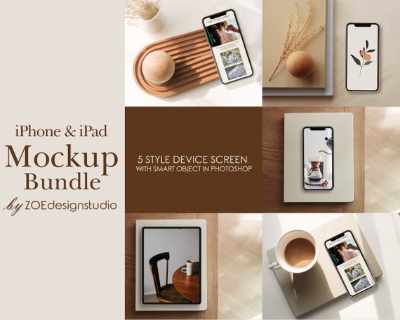 Download Mobile Mockup Bundle Wood Mockup Iphone Ipad Ipad Screen Etsy