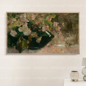 Frame TV wall art  Mockup Minimalism Tv wall art Frame Mockup Horizontal art Mockup Frame TV Mockup TV Art Frame Mockup 16x9 Black Frame