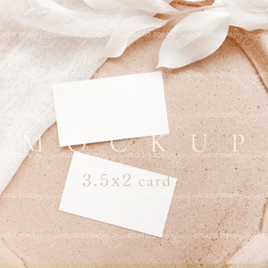 Place card mockup Boho name card mockup Business card mockup 3.5x2&quot; card mockup Table card mockup Wedding name card mockup