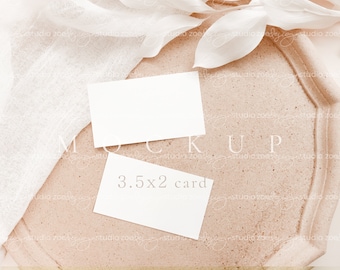 Platzkarte Mockup Boho Namenskarte Mockup Visitenkarten Mockup 3,5x2" Mockup Tischkarte Mockup Hochzeit Nameskarte Mockup