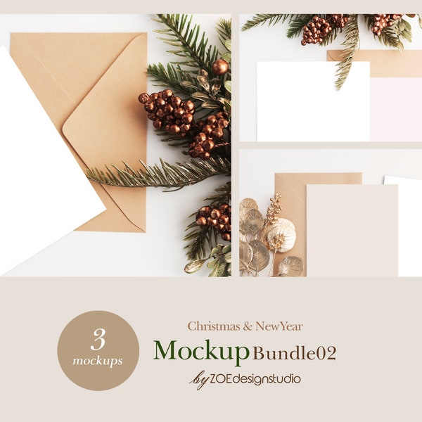 Christmas Card Mockup Bundle, Holiday mockup, 5x7 Card Mockup, Christmas card mockup 5x7, New Year Card Mockup, Winter Mockup, Greeting Card