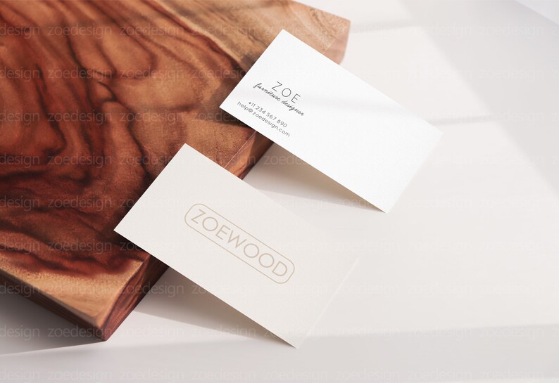 Visitenkarten Mockup, 3,5 x 2 Visitenkarte Mockup, Namenskarte Mockup, Branding Mockup, Design Branding Mockup, Flatlay Karten Mockup Bild 3