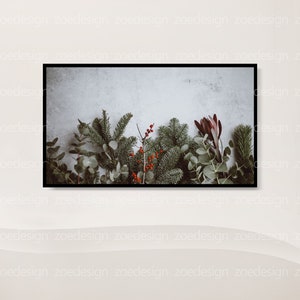 Frame TV wall art  Mockup Minimalism Tv wall art Frame Mockup Horizontal art Mockup Frame TV Mockup TV Art Frame Mockup 16x9 Black Frame