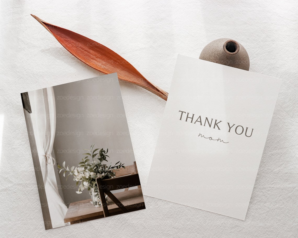 Download 5x7 Card Mockup Boho Poster Mockup 5x7 Stationery Card ...