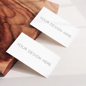 Visitenkarten Mockup, 3,5 x 2 Visitenkarte Mockup, Namenskarte Mockup, Branding Mockup, Design Branding Mockup, Flatlay Karten Mockup Bild 4