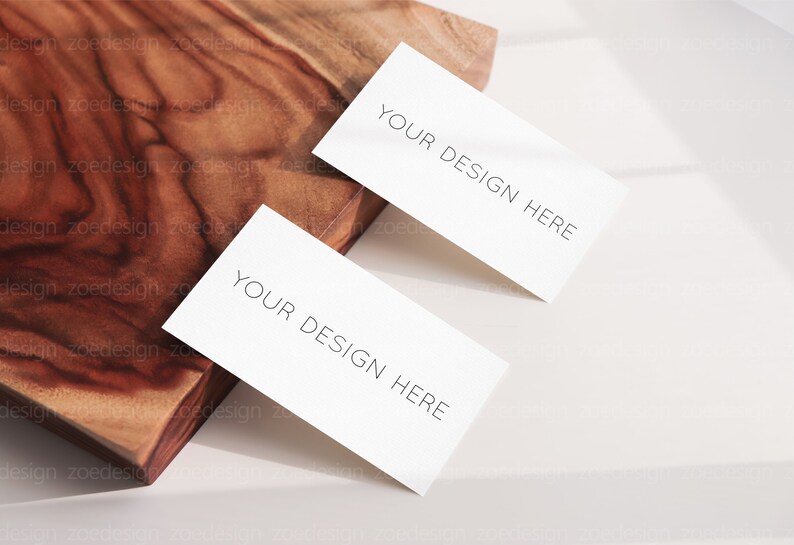 Visitenkarten Mockup, 3,5 x 2 Visitenkarte Mockup, Namenskarte Mockup, Branding Mockup, Design Branding Mockup, Flatlay Karten Mockup Bild 4
