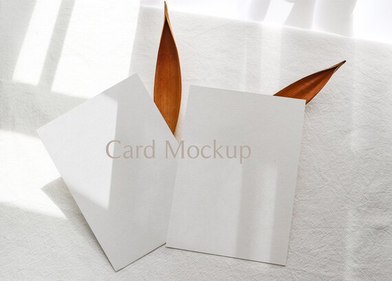 5x7 Customizable Paper Mockup Modern Neutral Poster Boho 