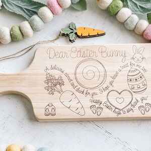 Personalized Easter Bunny Treat Board, Easter Bunny Snack Board, Easter Bunny Snack Tray, Easter Bunny Tray Charcuterie, Easter Gift For Kid