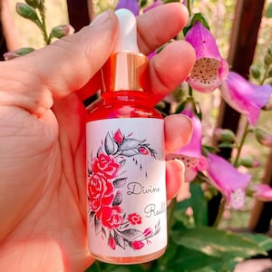 Rose and Geranium Breast and Womb Massage Oil with Optional Instructional Video