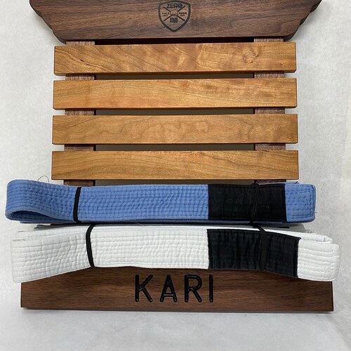 Martial Arts Belt Display Rack Etsy
