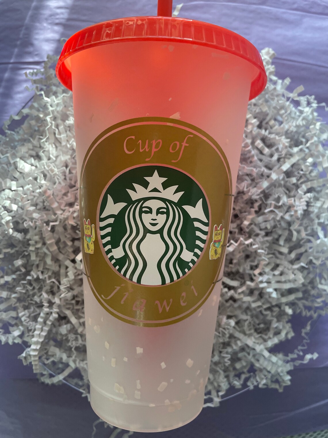 Chinese Color Changing Starbucks Cups Etsy