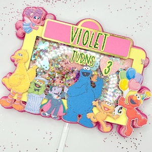Sesame Street Cake Topper: Personalized Birthday Party Decoration