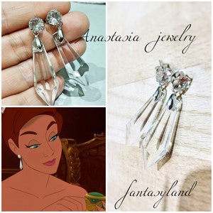 Boucles d'oreilles princesse Anastasia pendentifs cadeaux en cristal ensemble à paris