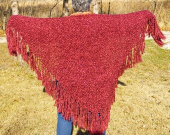 Lady in Red Shawl