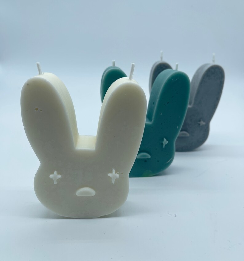 Bad Bunny Candle Decor Candle Funny Candle Etsy