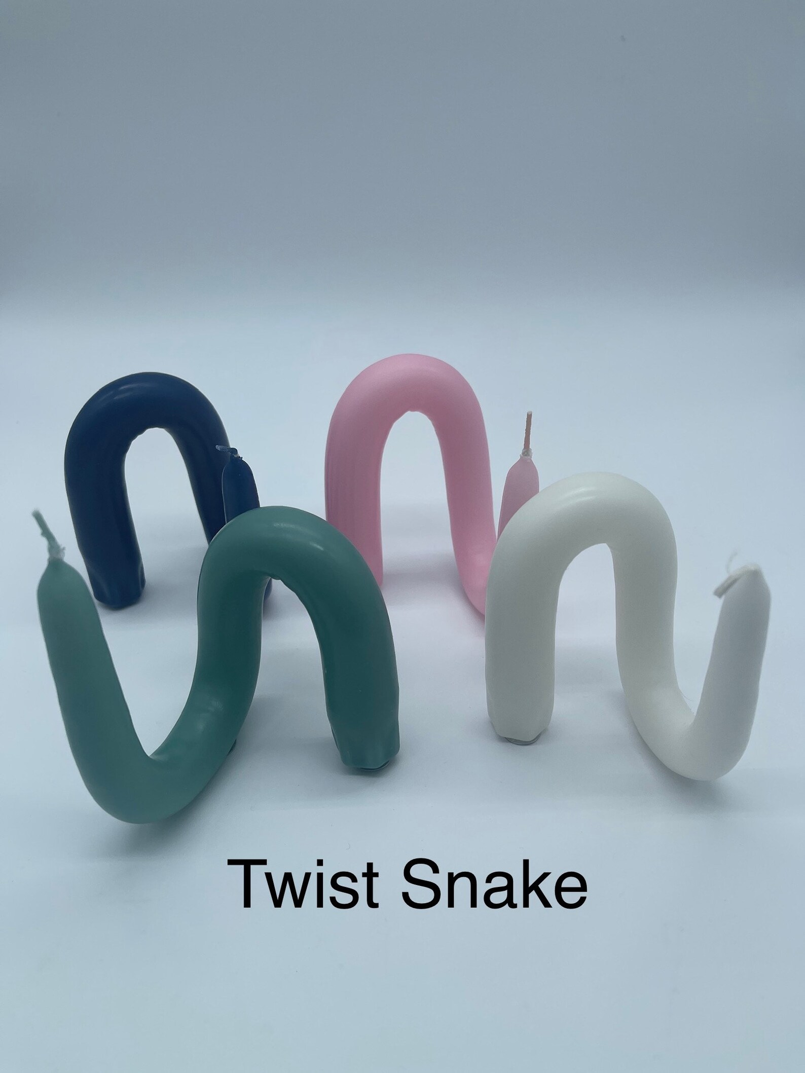 Twist Candles Bent Candles Decor Candles 16 Colors Etsy