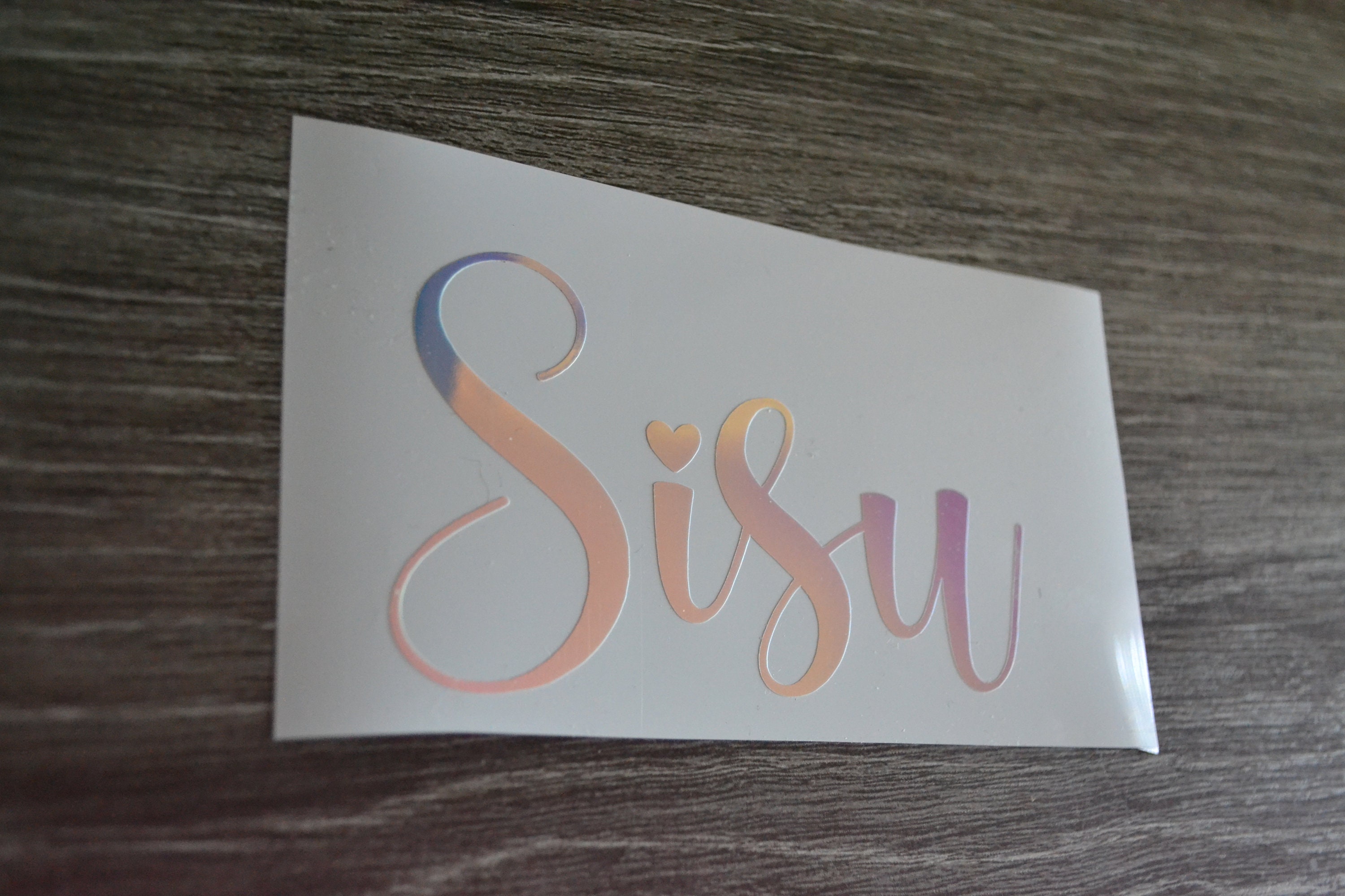 Opal Ras Sticker Sisu Sticker: Iridescent Opal Vinyl, Finnish Pride Decal - Etsy