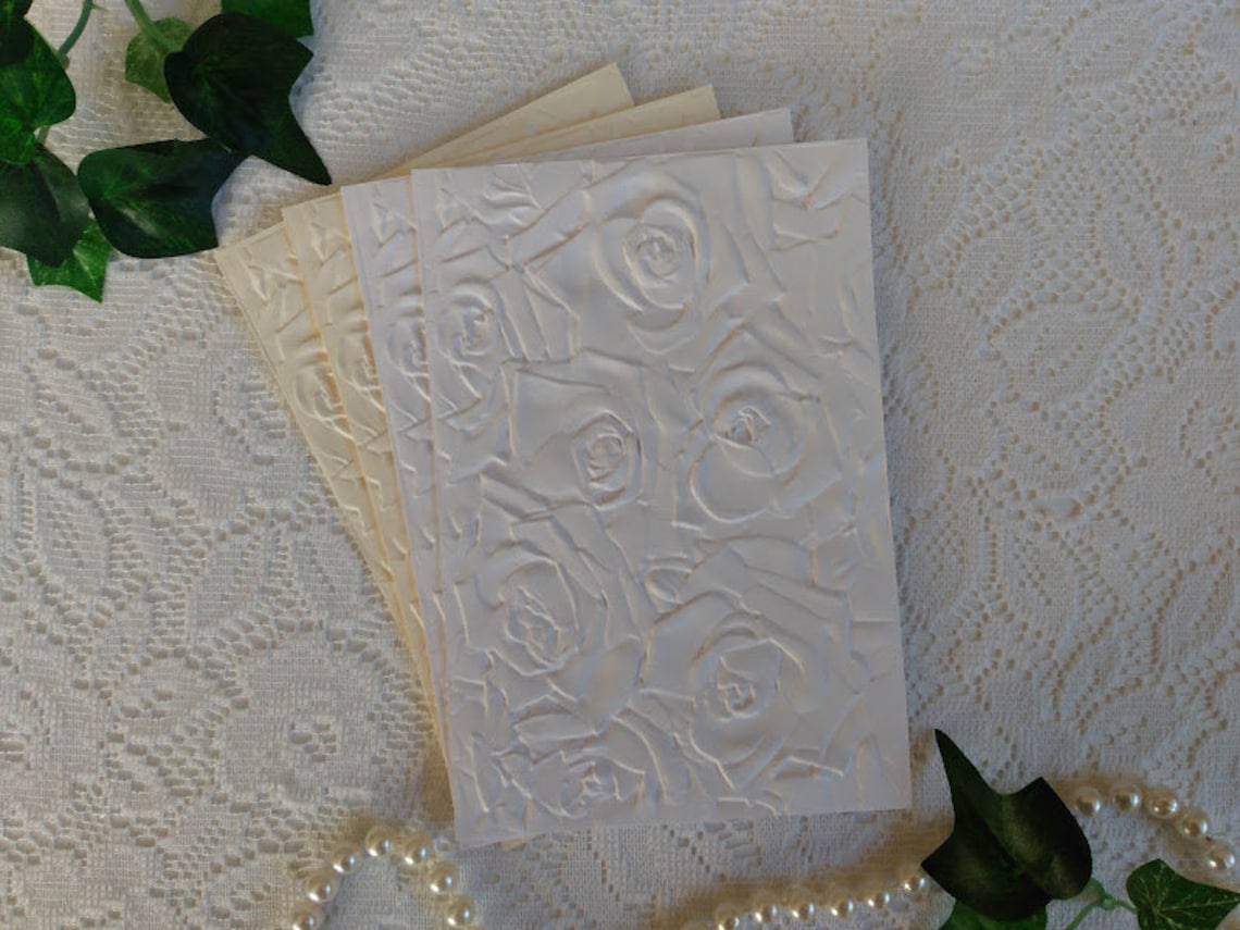 Embossed Cardstock Sheets 12 Etsy