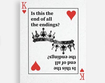 King of My Heart Taylor-Inspired Postcard, Reputation Stationery