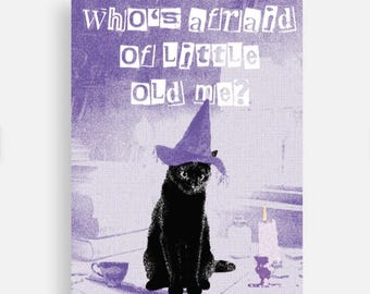 Who's Afraid of Little Old Me Taylor-Inspired Postcard