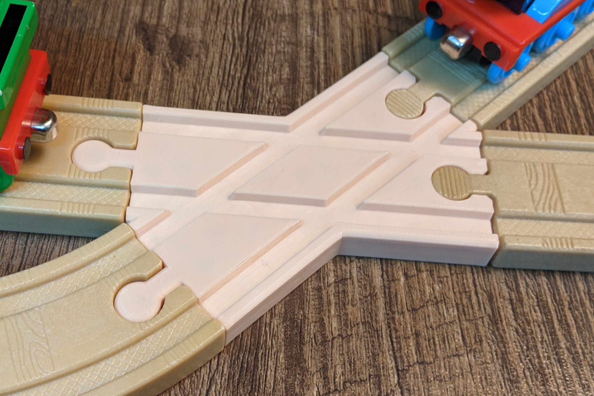 4-way Angled Intersection for Wooden Train Tracks - Etsy
