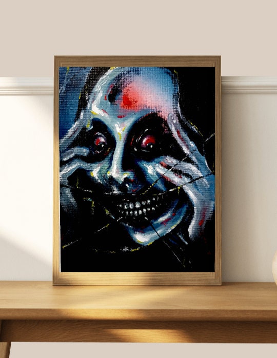 Dark scary face, an art print by InteriumArt - INPRNT