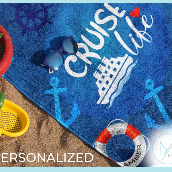 Personalized Beach Towels Cruise Etsy