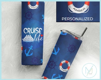 Personalized Cruise Tumbler, Personalized Cruise Cup, Beach Tumbler, Cruise Gift, Custom Beach Tumbler, Girls Trip Tumbler Custom Cruise Cup