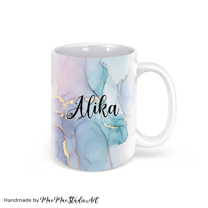 Personalized Marble Mug, Personalized Coffee Mug with Name, Custom Personalised Mug, Custom Mug, Personalized Mug, Personalized Gifts image 3