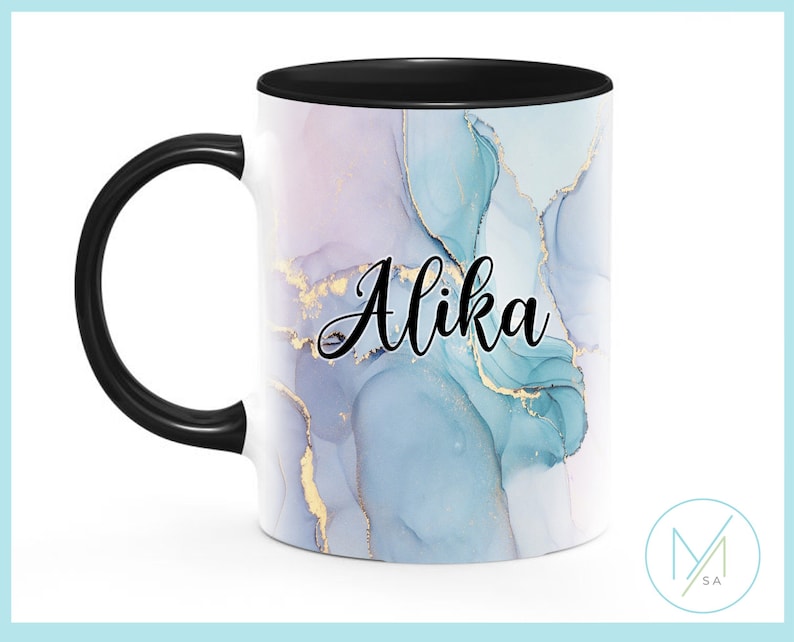 Personalized Marble Mug, Personalized Coffee Mug with Name, Custom Personalised Mug, Custom Mug, Personalized Mug, Personalized Gifts image 1