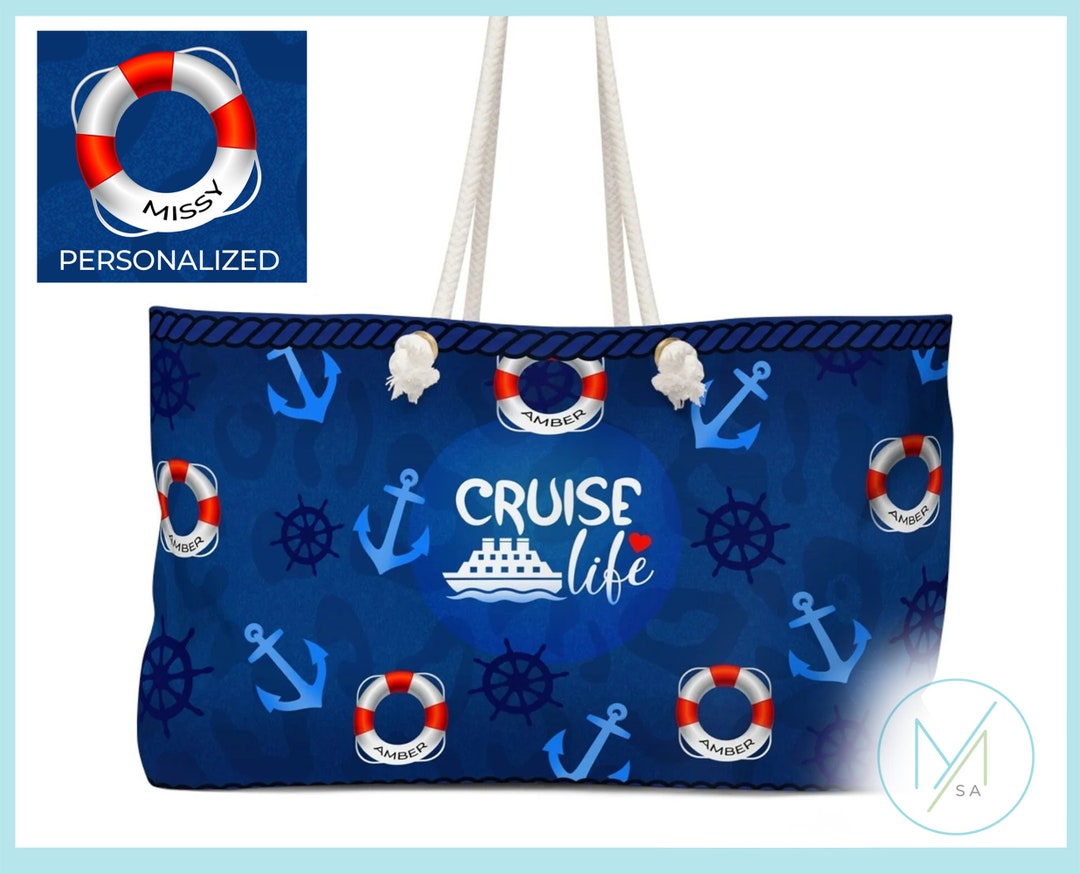 Personalized Beach Bag for Women, Personalized Cruise Bag, Beach Bag, Cruise Gift Bag, Custom ...