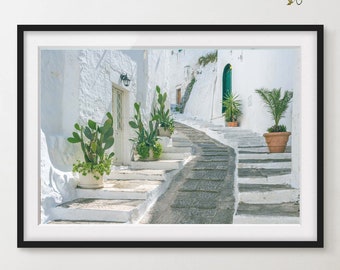 Puglia Photo Poster, Apulia Print, Puglia Travel Photography, Italy travel poster, Ostuni Wall Art, Puglia Wall Art, Italy print poster