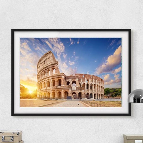 Rome Colosseum Printable, Colosseum Poster, Italy Printable Photo, Italy Poster, Travel Gift, Travel Poster, Europe Print, Rome Wall Art