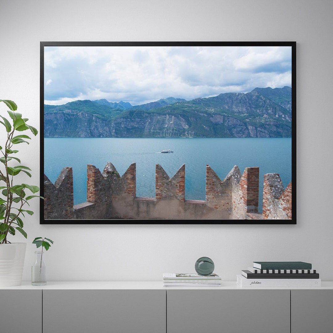 Lake Garda Travel Print Lake Garda Wall Art Italy Print Wall Etsy