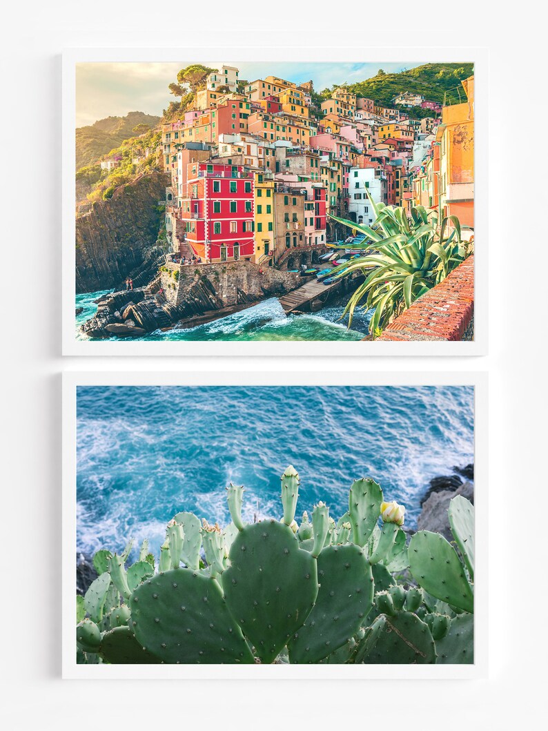 Cinque Terre Print Set Cinque Terre Wall Art Italy Wall Art Etsy