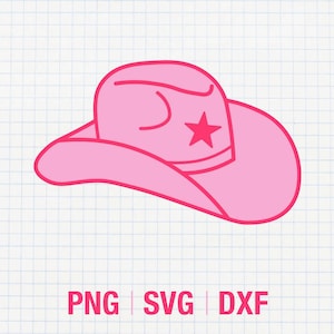 Cowboyhut Design SVG DXF PNG | Cowgirl Junggesellinnenabschiede, Diy, Aufkleber, Nashville, Coastal Cowgirl, Events, Cricut