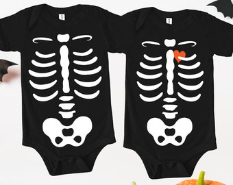 skeleton baby grow