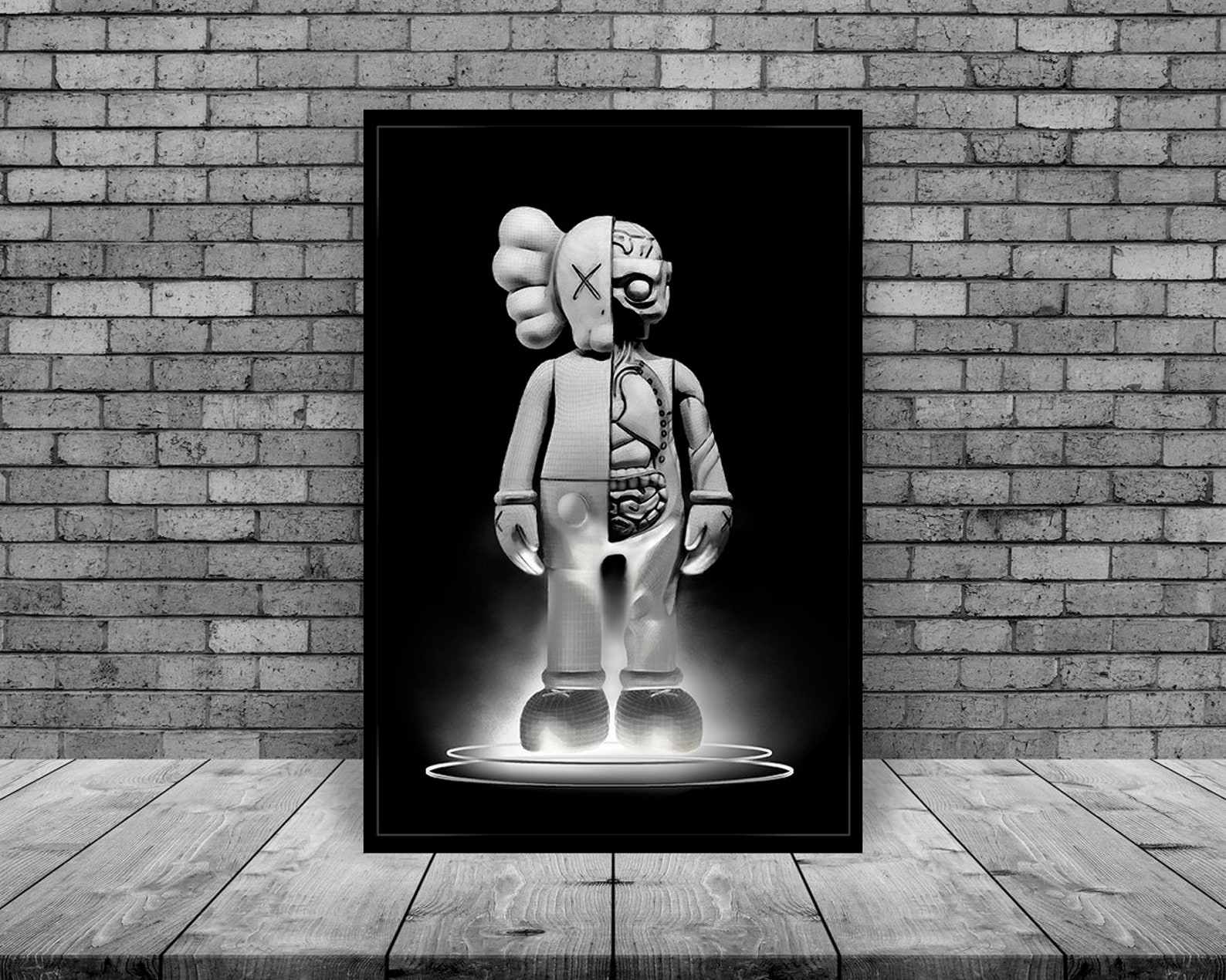 Kaws Poster Big Bang von DigitalPapaya. KAWs Etsy