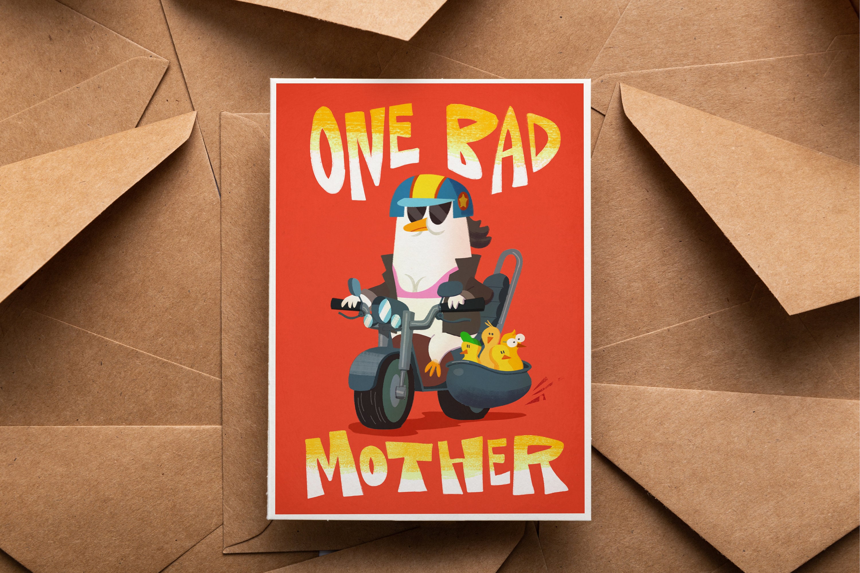 Mother's Day Card Motorcycle Mama Funny Card for Mom Etsy