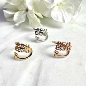Realtor Ring/ Real Estate Agent Ring/ Broker Ring/ Realtor Gift/ Real Estate Agent Gift/ Broker Gift/ Real Estate Gift